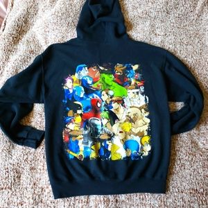 Retro Marvel VS Capcom Black Hoodie men's Medium Sega Playstation Xbox